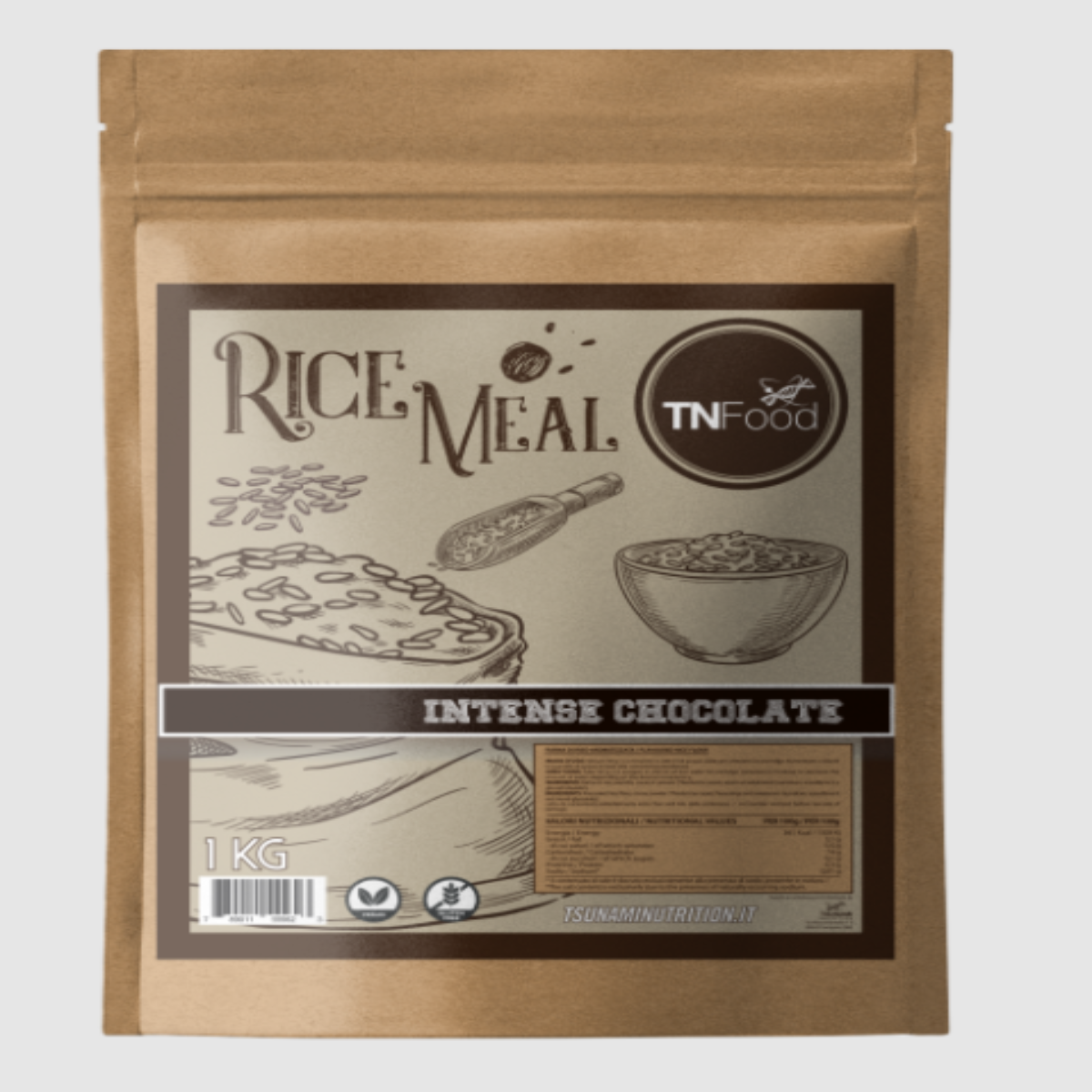 Crème de riz Tsunami Nutrition saveur Chocolat intense – pot 1 kg