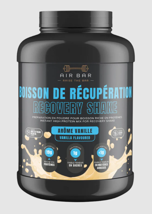 Boisson de récupération Air Bar – protéines et glucides pour la récupération musculaire
