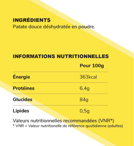 Farine de patate douce - Yam Nutrition