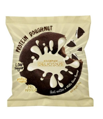 Protein Doughnut IO GENIX – donut protéiné gourmand black cookie et chocolat blanc
